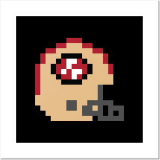 8 Bit San Francisco 49ers Helmet Posters and Art